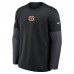 Cincinnati Bengals Nike Black Sideline Coach Therma-FIT Long Sleeve T-Shirt
