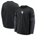 Los Angeles Rams Nike Sideline Coach Therma-FIT Long Sleeve T-Shirt - Black