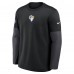 Los Angeles Rams Nike Sideline Coach Therma-FIT Long Sleeve T-Shirt - Black