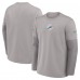 Miami Dolphins Nike Gray Sideline Coach Therma-FIT Long Sleeve T-Shirt