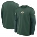 Футболка с длинным рукавом Green Bay Packers Nike Green Sideline Scripted to Win Performance