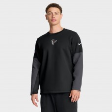 Футболка с длинным рукавом Atlanta Falcons Nike Black Sideline Scripted to Win Performance Футболка с длинным рукавом Atlanta Falcons Nike Black Sideline Scripted to Win Performance