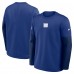 New York Giants Nike Royal Sideline Coach Therma-FIT Long Sleeve T-Shirt