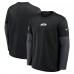 New York Jets Nike Black Sideline Coach Therma-FIT Long Sleeve T-Shirt