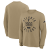 Футболка с длинным рукавом Atlanta Falcons Nike Tan Blitz Package Rewind Slub Dri-FIT Футболка с длинным рукавом Atlanta Falcons Nike Tan Blitz Package Rewind Slub Dri-FIT