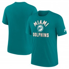 Футболка Miami Dolphins Nike Aqua Favorable Timeline Tri-Blend