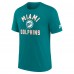 Футболка Miami Dolphins Nike Aqua Favorable Timeline Tri-Blend