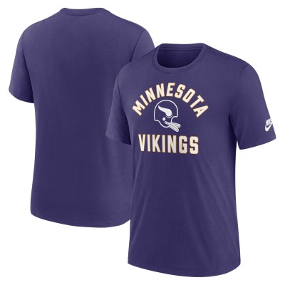 Minnesota Vikings Nike Purple Favorable Timeline Tri-Blend T-Shirt
