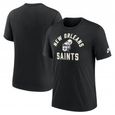 Футболка New Orleans Saints Nike Black Favorable Timeline Tri-Blend