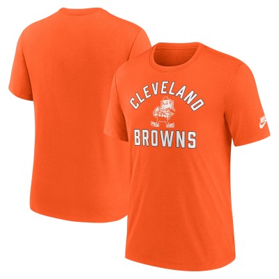 Футболка Cleveland Browns Nike Orange Favorable Timeline Tri-Blend
