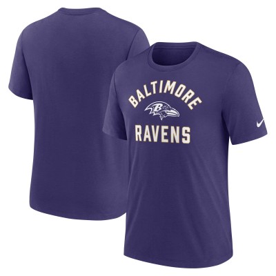 Футболка Baltimore Ravens Nike Purple Favorable Timeline Tri-Blend