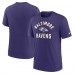 Футболка Baltimore Ravens Nike Purple Favorable Timeline Tri-Blend