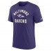 Футболка Baltimore Ravens Nike Purple Favorable Timeline Tri-Blend