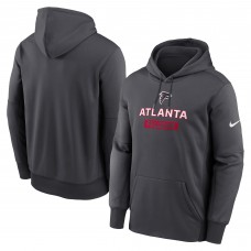 Толстовка Atlanta Falcons Nike Anthracite Toss Sweep Performance