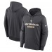 New Orleans Saints Nike Anthracite Toss Sweep Performance Pullover Hoodie New Orleans Saints Nike Anthracite Toss Sweep Performance Pullover Hoodie