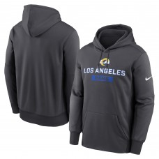 Los Angeles Rams Nike Toss Sweep Performance Pullover Hoodie - Anthracite