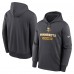 Minnesota Vikings Nike Anthracite Toss Sweep Performance Pullover Hoodie