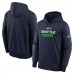 Seattle Seahawks Nike College Navy Toss Sweep Performance Pullover Hoodie Seattle Seahawks Nike College Navy Toss Sweep Performance Pullover Hoodie