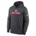 New York Giants Nike Anthracite Toss Sweep Performance Pullover Hoodie