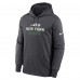 New York Jets Nike Anthracite Toss Sweep Performance Pullover Hoodie