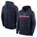 New England Patriots Nike Navy Toss Sweep Performance Pullover Hoodie