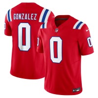 Джерси New England Patriots Christian Gonzalez Nike Red Alternate Vapor F.U.S.E. Limited