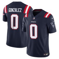 Джерси New England Patriots Christian Gonzalez Nike Navy Vapor F.U.S.E. Limited
