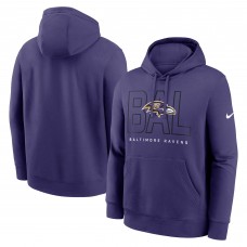Толстовка Baltimore Ravens Nike Purple Busted Play Club Fleece