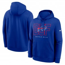 Толстовка Buffalo Bills Nike Royal Busted Play Club Fleece