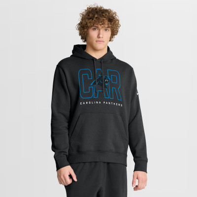 Толстовка Carolina Panthers Nike Black Busted Play Club Fleece