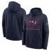 New England Patriots Nike Navy Busted Play Club Fleece Pullover Hoodie