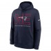 New England Patriots Nike Navy Busted Play Club Fleece Pullover Hoodie