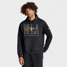 New Orleans Saints Nike Black Busted Play Club Fleece Pullover Hoodie