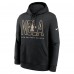 New Orleans Saints Nike Black Busted Play Club Fleece Pullover Hoodie