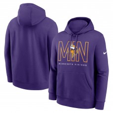 Minnesota Vikings Nike Purple Busted Play Club Fleece Pullover Hoodie