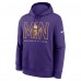 Minnesota Vikings Nike Purple Busted Play Club Fleece Pullover Hoodie