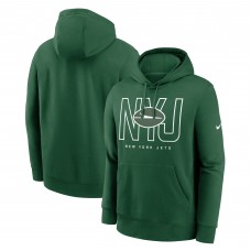 New York Jets Nike Green Busted Play Club Fleece Pullover Hoodie New York Jets Nike Green Busted Play Club Fleece Pullover Hoodie