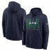 Seattle Seahawks Nike College Navy Busted Play Club Fleece Pullover Hoodie