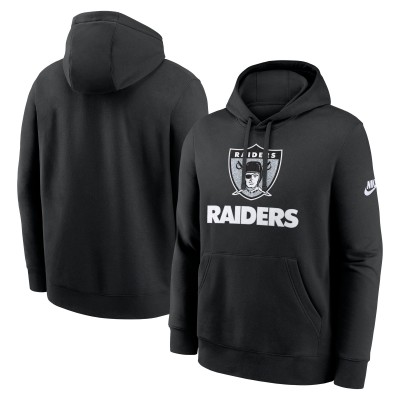 Las Vegas Raiders Nike Black Best Season Rewind Club Pullover Hoodie
