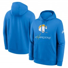 Los Angeles Chargers Nike Powder Blue Best Season Rewind Club Pullover Hoodie