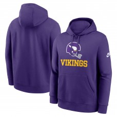 Minnesota Vikings Nike Purple Best Season Rewind Club Pullover Hoodie