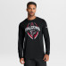 Футболка с длинным рукавом Atlanta Falcons Nike Black Primetime Legend Icon Performance Футболка с длинным рукавом Atlanta Falcons Nike Black Primetime Legend Icon Performance