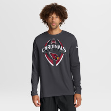 Футболка с длинным рукавом Arizona Cardinals Nike Anthracite Primetime Legend Icon Performance Футболка с длинным рукавом Arizona Cardinals Nike Anthracite Primetime Legend Icon Performance