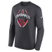 Футболка с длинным рукавом Arizona Cardinals Nike Anthracite Primetime Legend Icon Performance