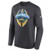 Los Angeles Chargers Nike Anthracite Primetime Legend Icon Performance Long Sleeve T-Shirt