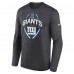New York Giants Nike Anthracite Primetime Legend Icon Performance Long Sleeve T-Shirt