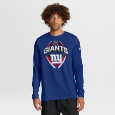 New York Giants Nike Royal Primetime Legend Icon Performance Long Sleeve T-Shirt