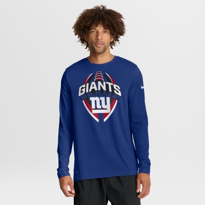 New York Giants Nike Royal Primetime Legend Icon Performance Long Sleeve T-Shirt