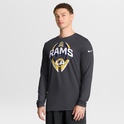 Los Angeles Rams Nike Primetime Legend Icon Performance Long Sleeve T-Shirt - Anthracite