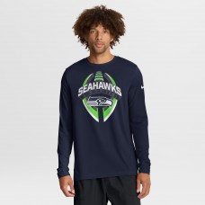Seattle Seahawks Nike College Navy Primetime Legend Icon Performance Long Sleeve T-Shirt